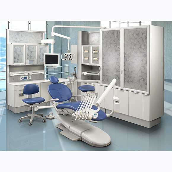 A-dec 311 dental chair in operatory
