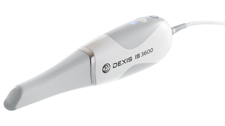 Closeup view of DEXIS Carestream Dental CS 3600 intraoral scanner