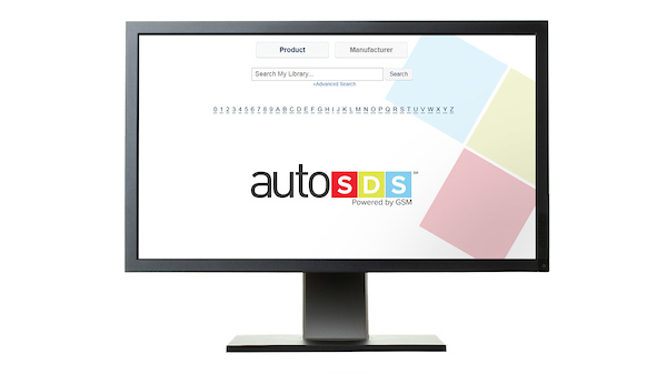 Desktop view of AutoSDS online data safety sheets