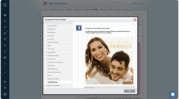 Screenshot of RevenueWell reputation management feature