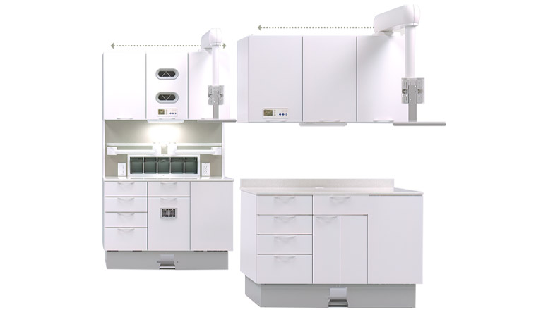 A-dec Inspire 300 dental cabinet